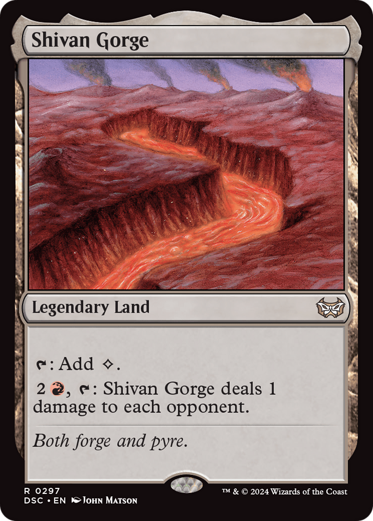 Shivan Gorge [Duskmourn: House of Horror Commander] | Yard's Games Ltd