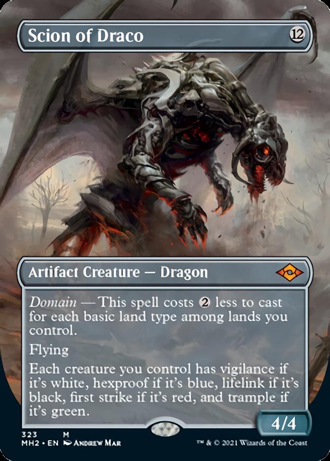 Scion of Draco (Borderless Alternate Art) [Modern Horizons 2] | Yard's Games Ltd