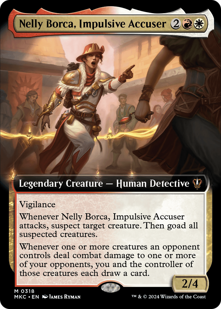 Nelly Borca, Impulsive Accuser (Extended Art) [Murders at Karlov Manor Commander] | Yard's Games Ltd