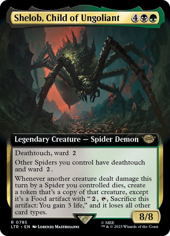 Shelob, Child of Ungoliant (Extended Art) (Surge Foil) [The Lord of the Rings: Tales of Middle-Earth] | Yard's Games Ltd