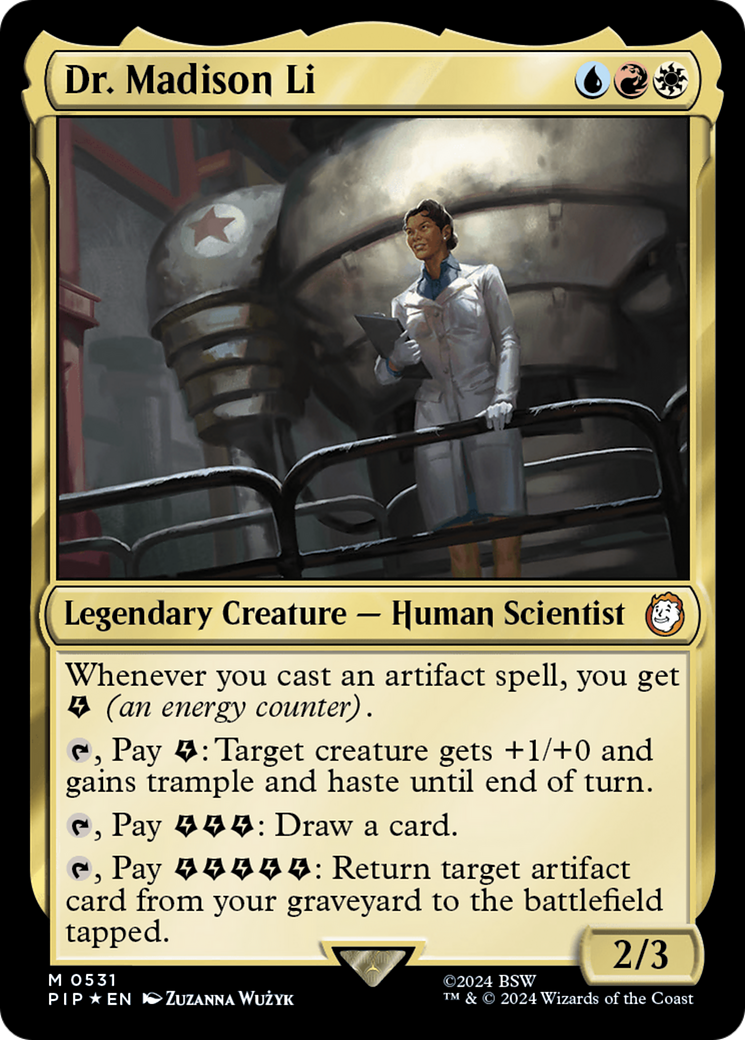 Dr. Madison Li (Surge Foil) [Fallout] | Yard's Games Ltd