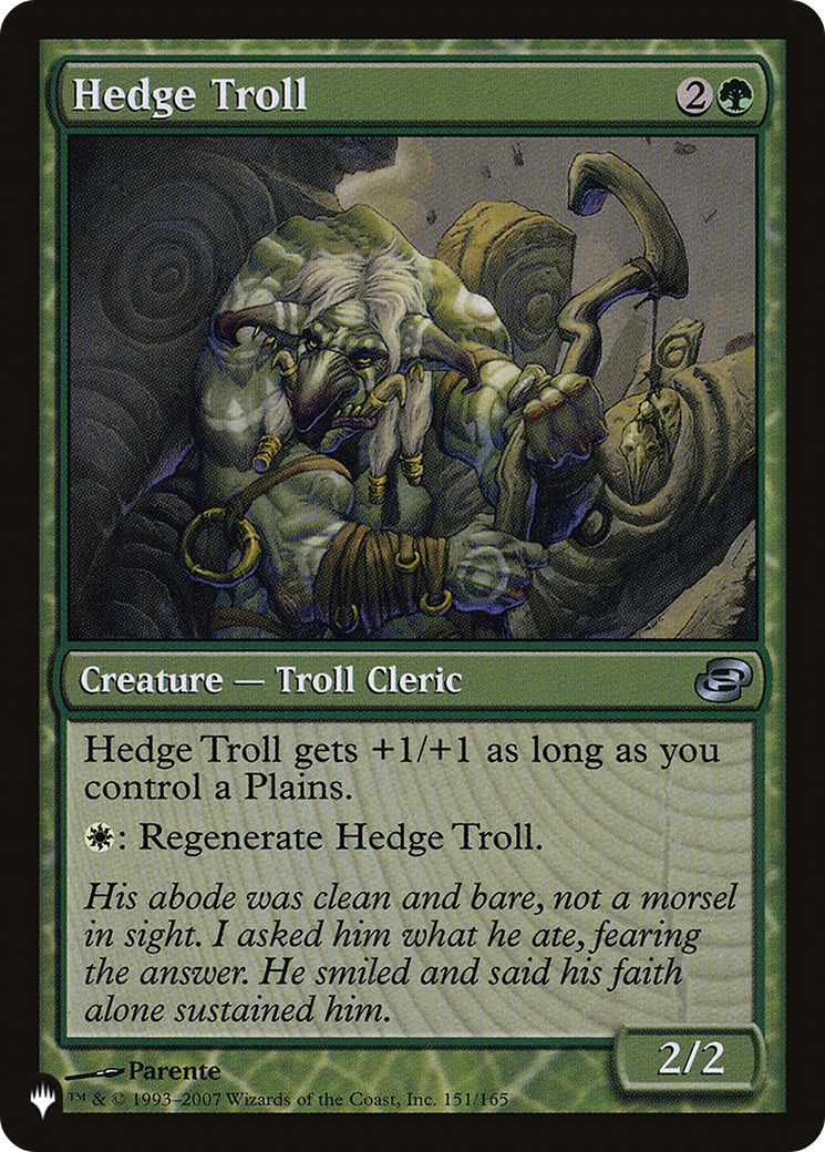 Hedge Troll [The List] | Yard's Games Ltd