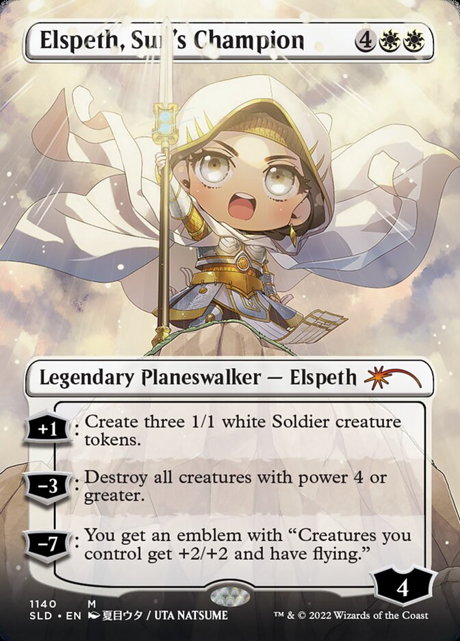 Elspeth, Sun's Champion (Borderless) (1140) [Secret Lair Drop Series] | Yard's Games Ltd