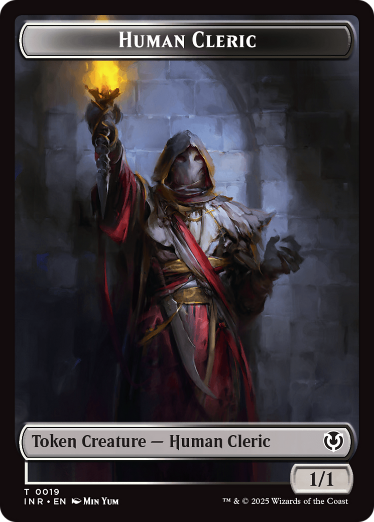 Demon // Human Cleric Double-Sided Token [Innistrad Remastered Tokens] | Yard's Games Ltd