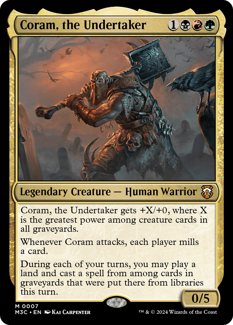 Coram, the Undertaker [Modern Horizons 3 Commander] | Yard's Games Ltd