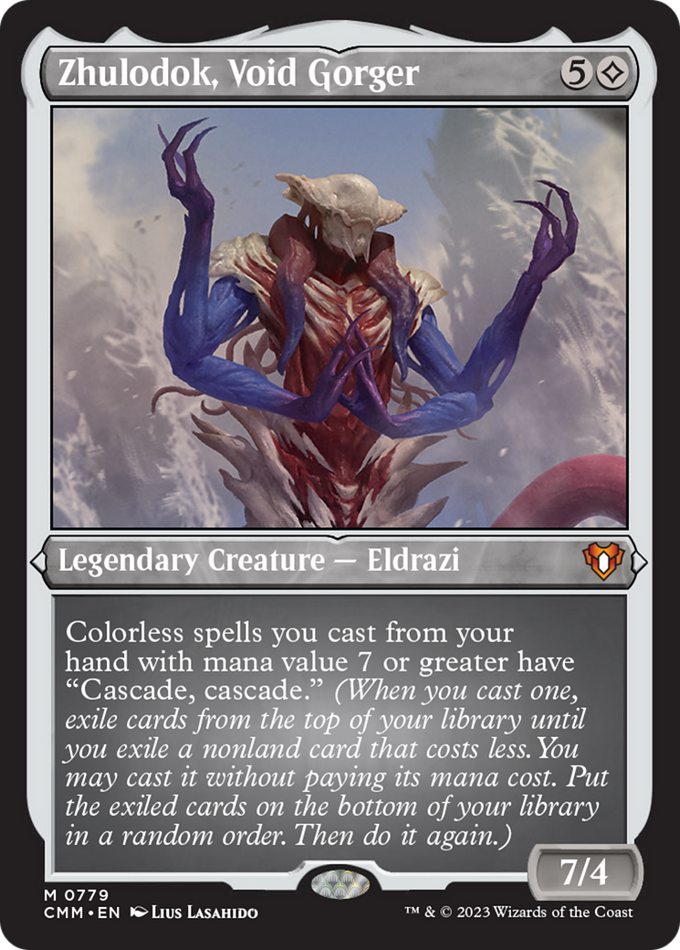 Zhulodok, Void Gorger (Display Commander) (Foil Etched) [Commander Masters] | Yard's Games Ltd