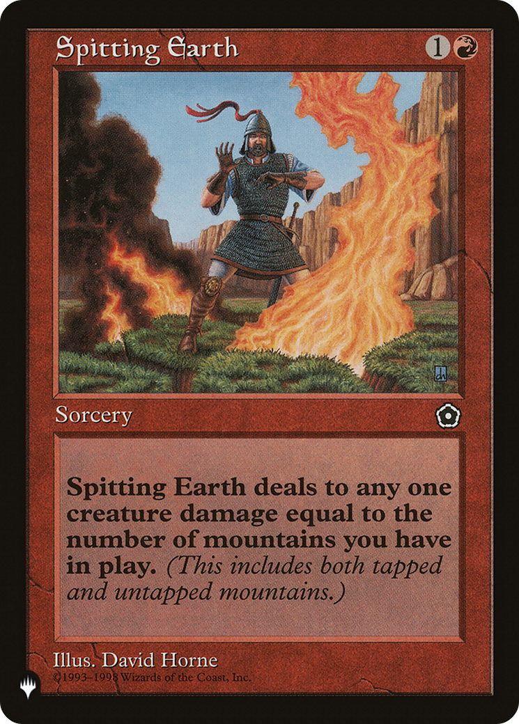 Spitting Earth [The List Reprints] | Yard's Games Ltd