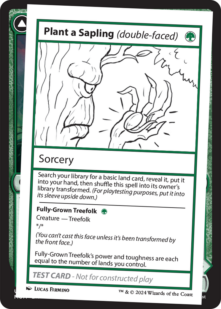 Plant a Sapling (double-faced) [Mystery Booster 2 Playtest Cards] | Yard's Games Ltd