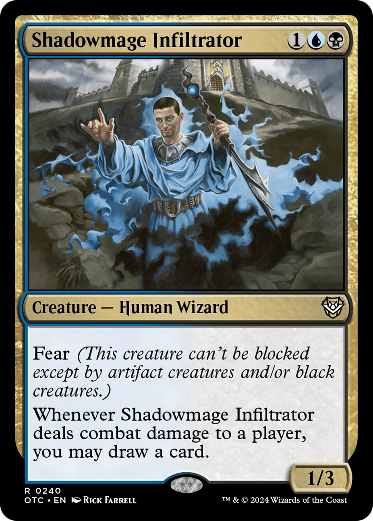 Shadowmage Infiltrator [Outlaws of Thunder Junction Commander] | Yard's Games Ltd