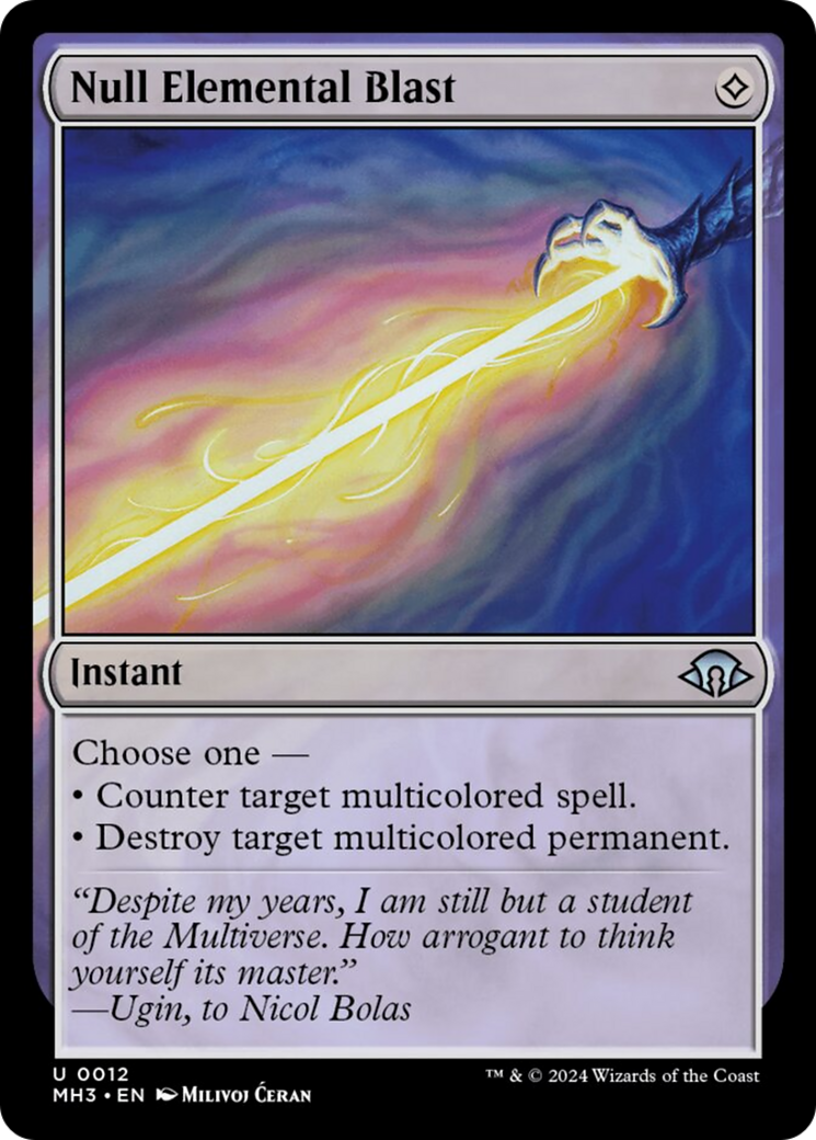 Null Elemental Blast [Modern Horizons 3] | Yard's Games Ltd