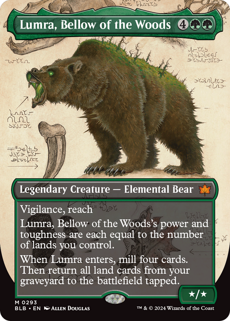 Lumra, Bellow of the Woods (Borderless) (0293) [Bloomburrow] | Yard's Games Ltd