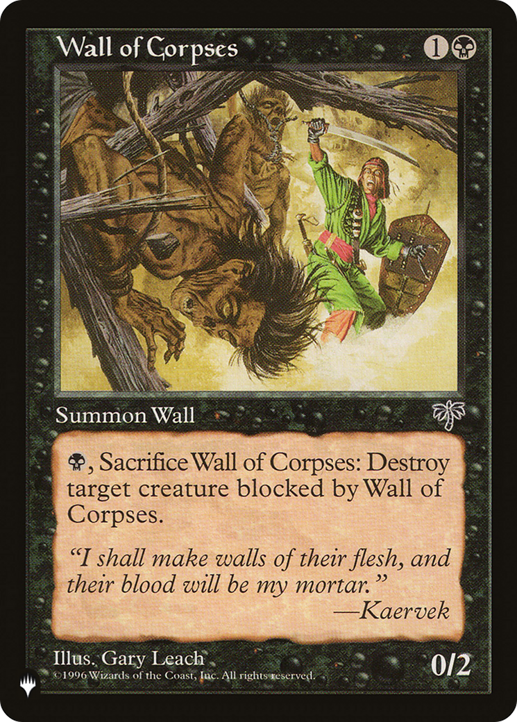 Wall of Corpses [The List] | Yard's Games Ltd