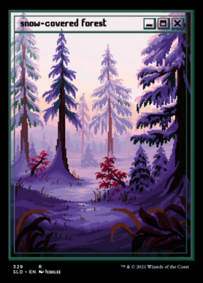 Snow-Covered Forest (329) [Secret Lair Drop Series] | Yard's Games Ltd