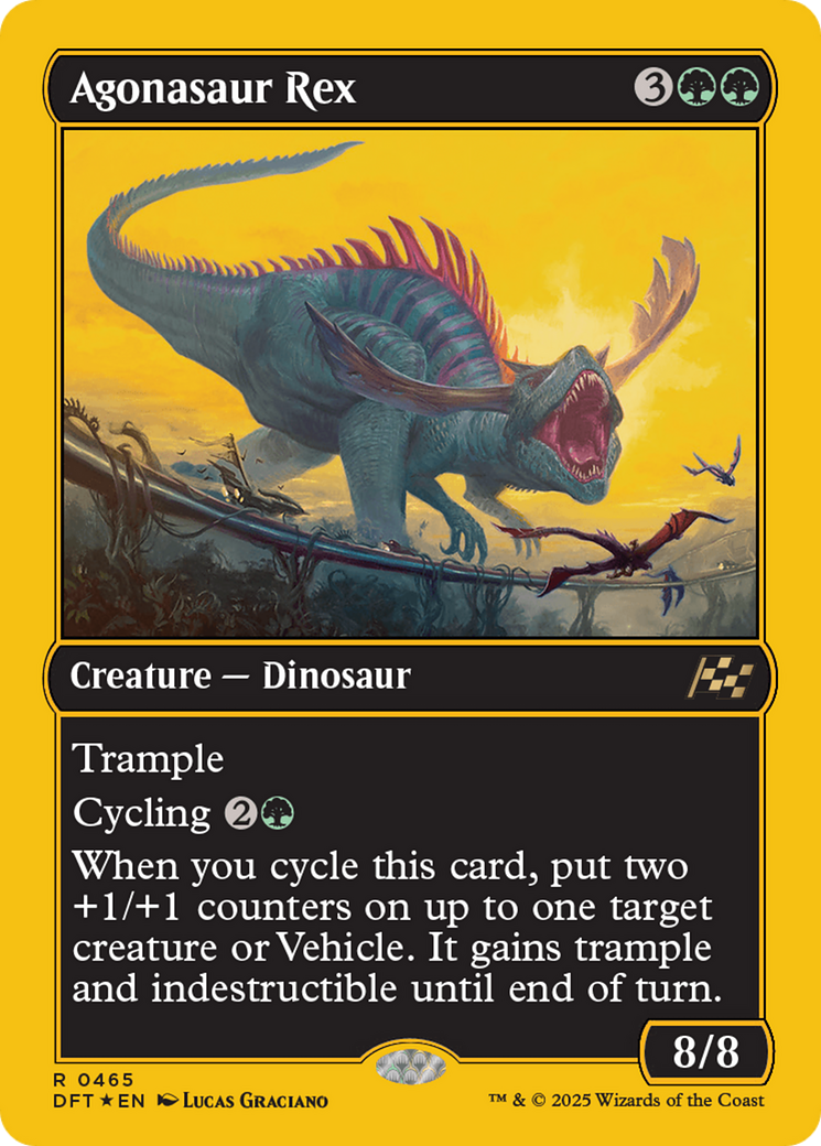 Agonasaur Rex (First-Place Foil) [Aetherdrift] | Yard's Games Ltd