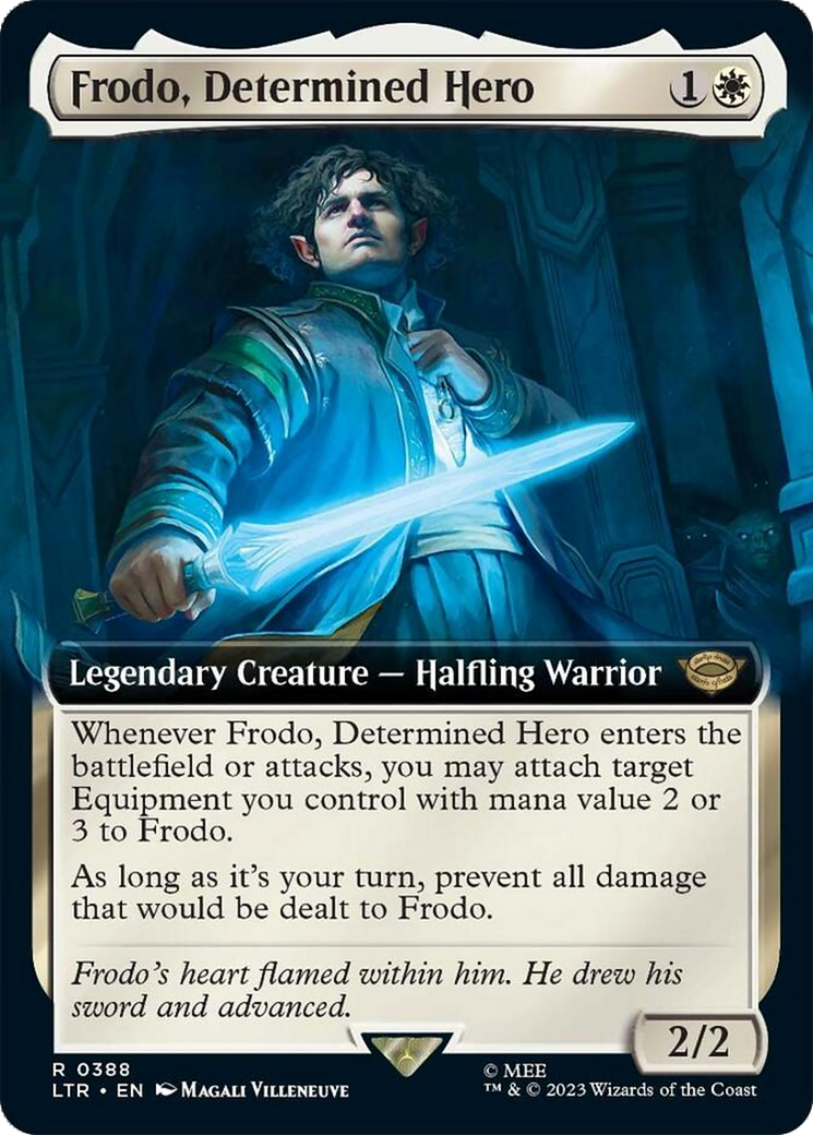 Frodo, Determined Hero (Extended Art) [The Lord of the Rings: Tales of Middle-Earth] | Yard's Games Ltd