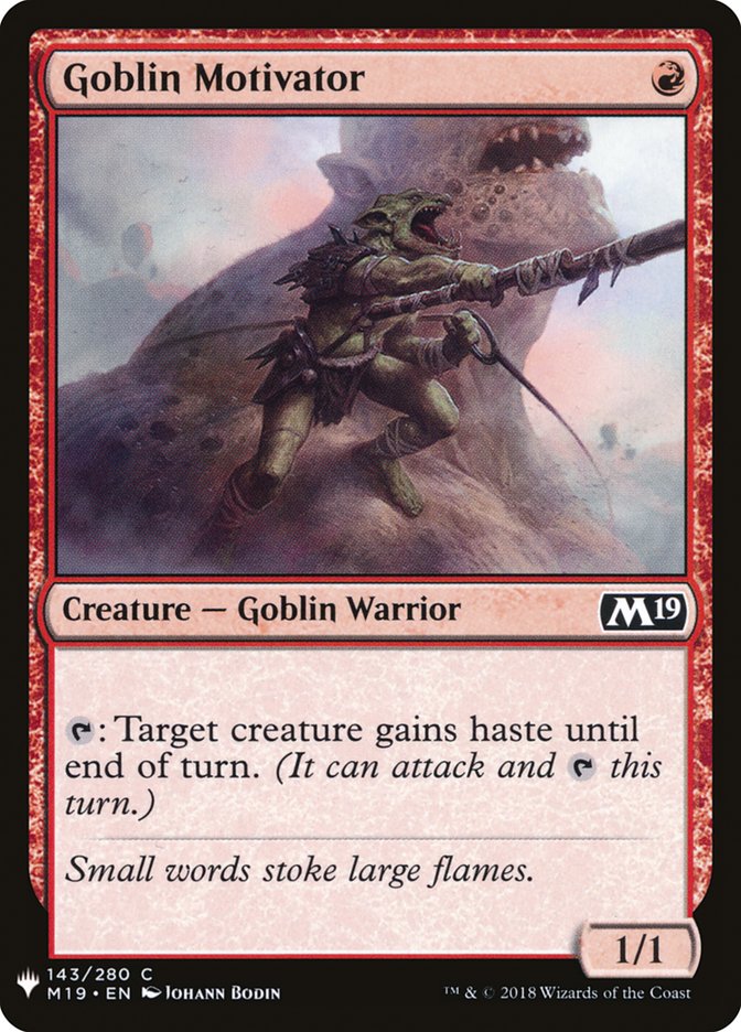 Goblin Motivator [Mystery Booster] | Yard's Games Ltd