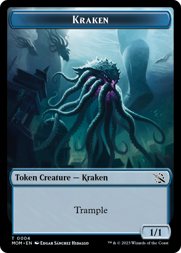 Treasure (20) // Kraken Double-Sided Token [March of the Machine Tokens] | Yard's Games Ltd