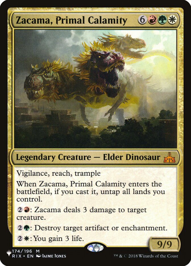 Zacama, Primal Calamity [The List] | Yard's Games Ltd