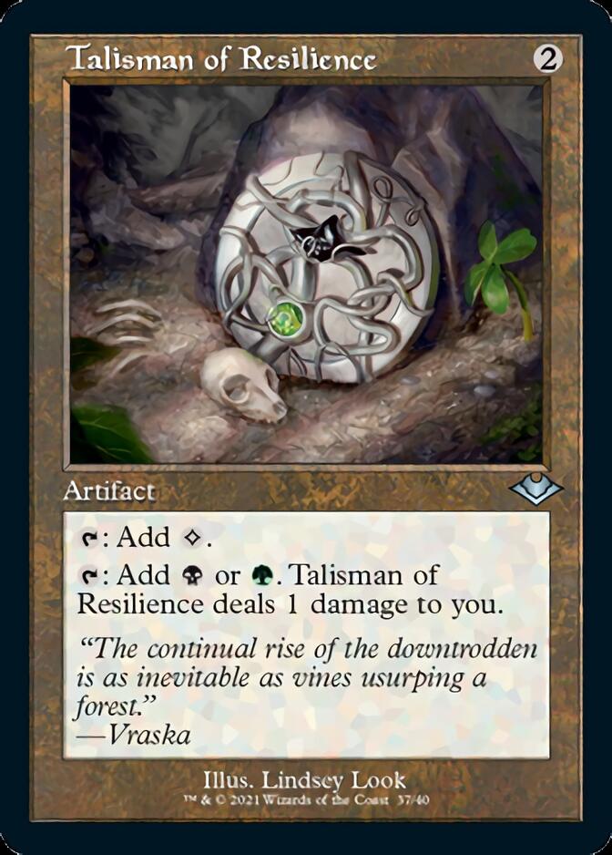 Talisman of Resilience (Retro Foil Etched) [Modern Horizons] | Yard's Games Ltd