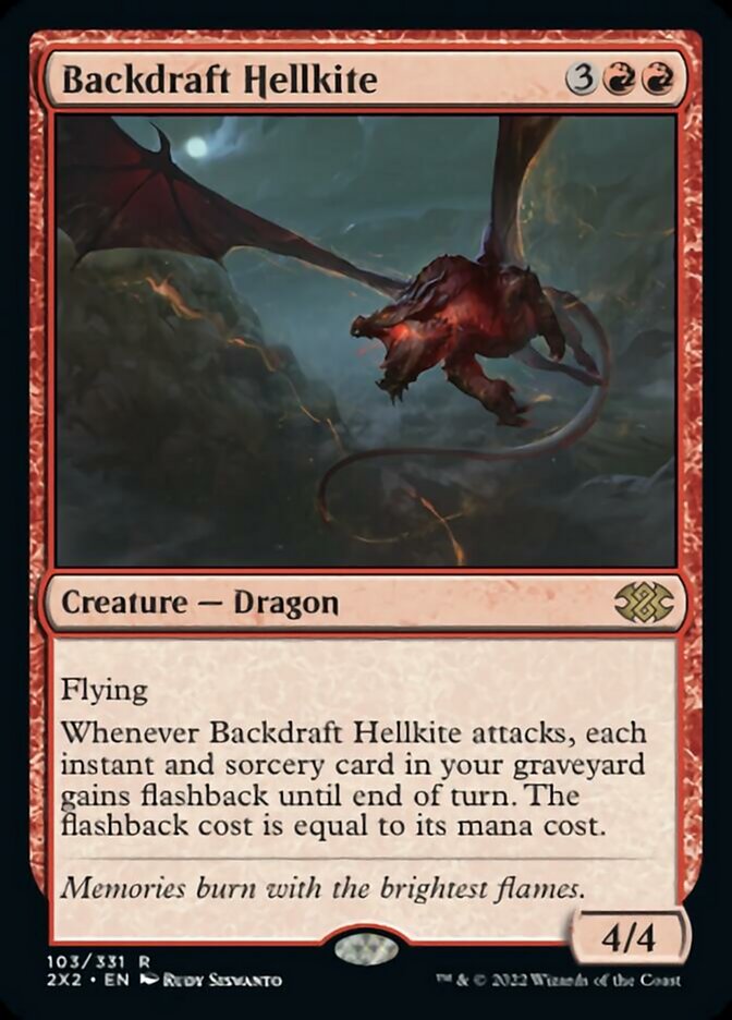 Backdraft Hellkite [Double Masters 2022] | Yard's Games Ltd