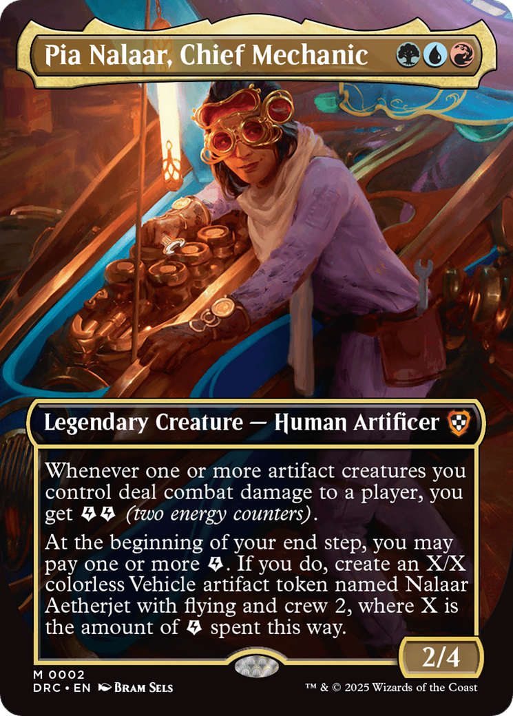 Pia Nalaar, Chief Mechanic (Borderless) [Aetherdrift Commander] | Yard's Games Ltd