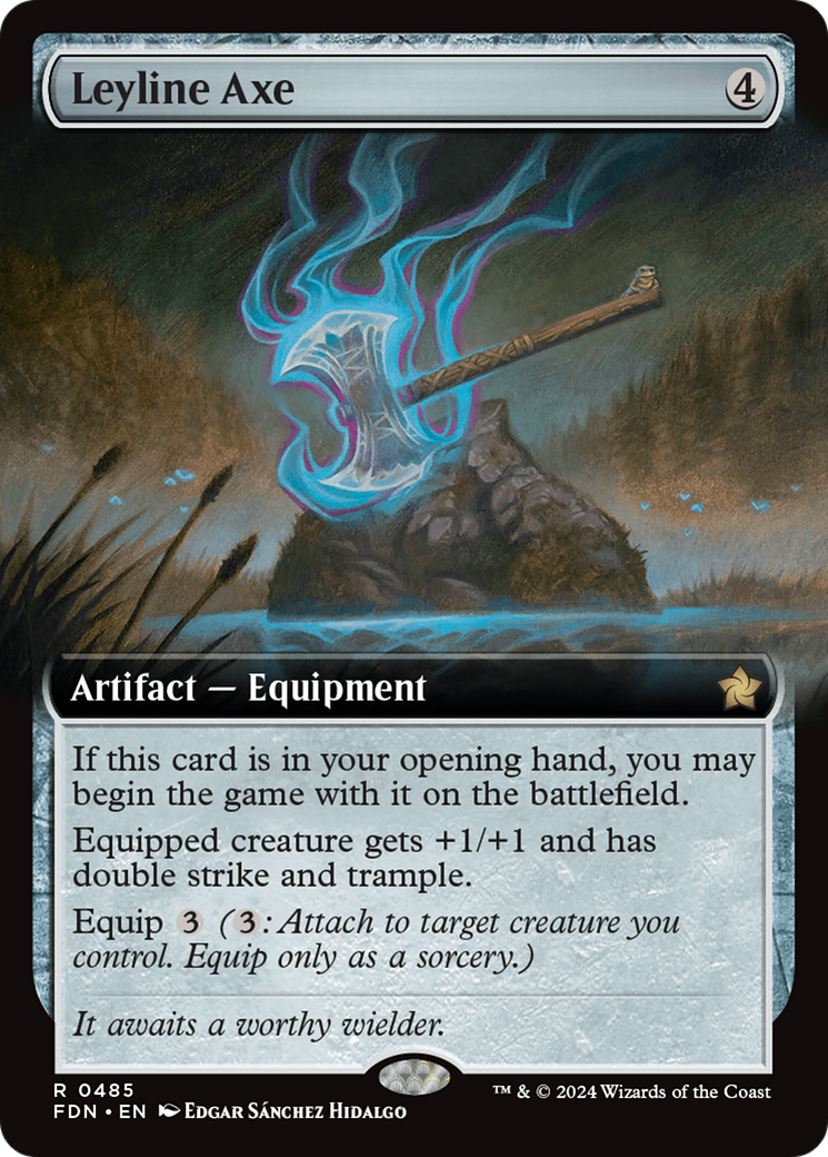 Leyline Axe (Extended Art) [Foundations] | Yard's Games Ltd