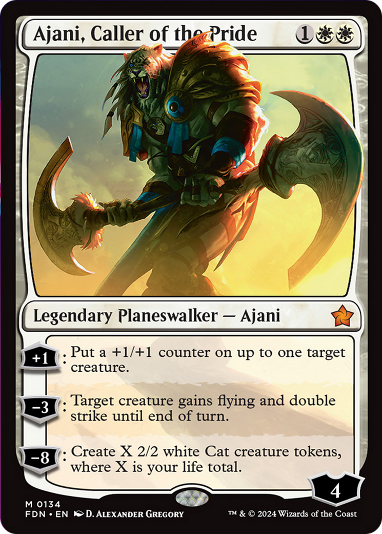 Ajani, Caller of the Pride [Foundations] | Yard's Games Ltd