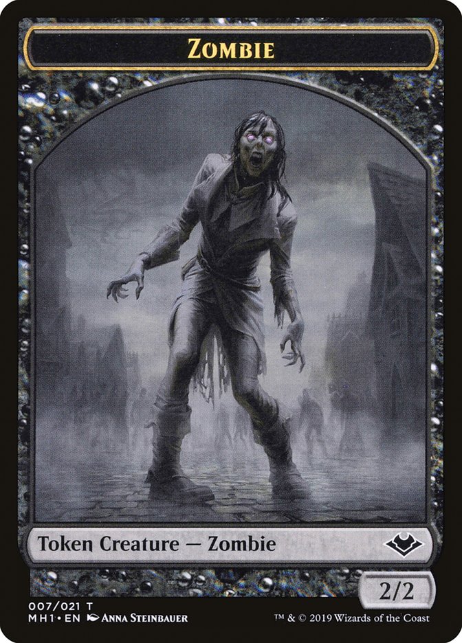 Angel (002) // Zombie (007) Double-Sided Token [Modern Horizons Tokens] | Yard's Games Ltd