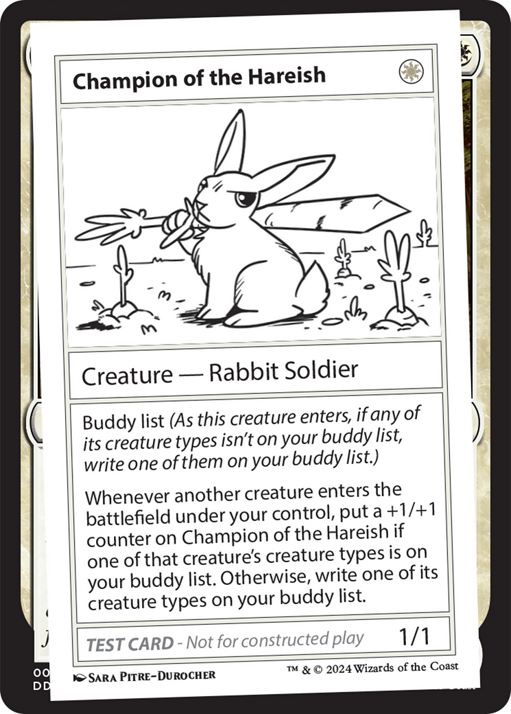 Champion of the Hareish [Mystery Booster 2 Playtest Cards] | Yard's Games Ltd