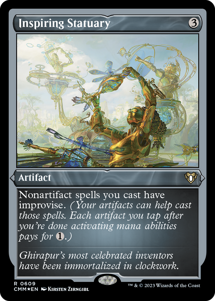 Inspiring Statuary (Foil Etched) [Commander Masters] | Yard's Games Ltd