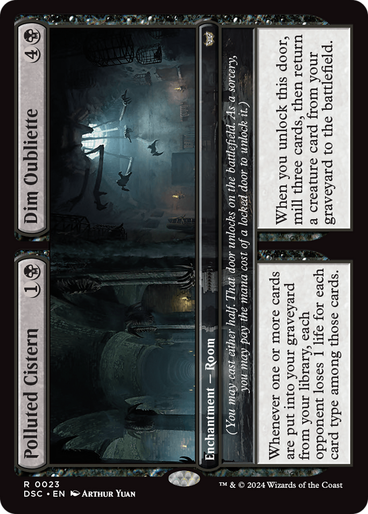 Polluted Cistern // Dim Oubliette [Duskmourn: House of Horror Commander] | Yard's Games Ltd