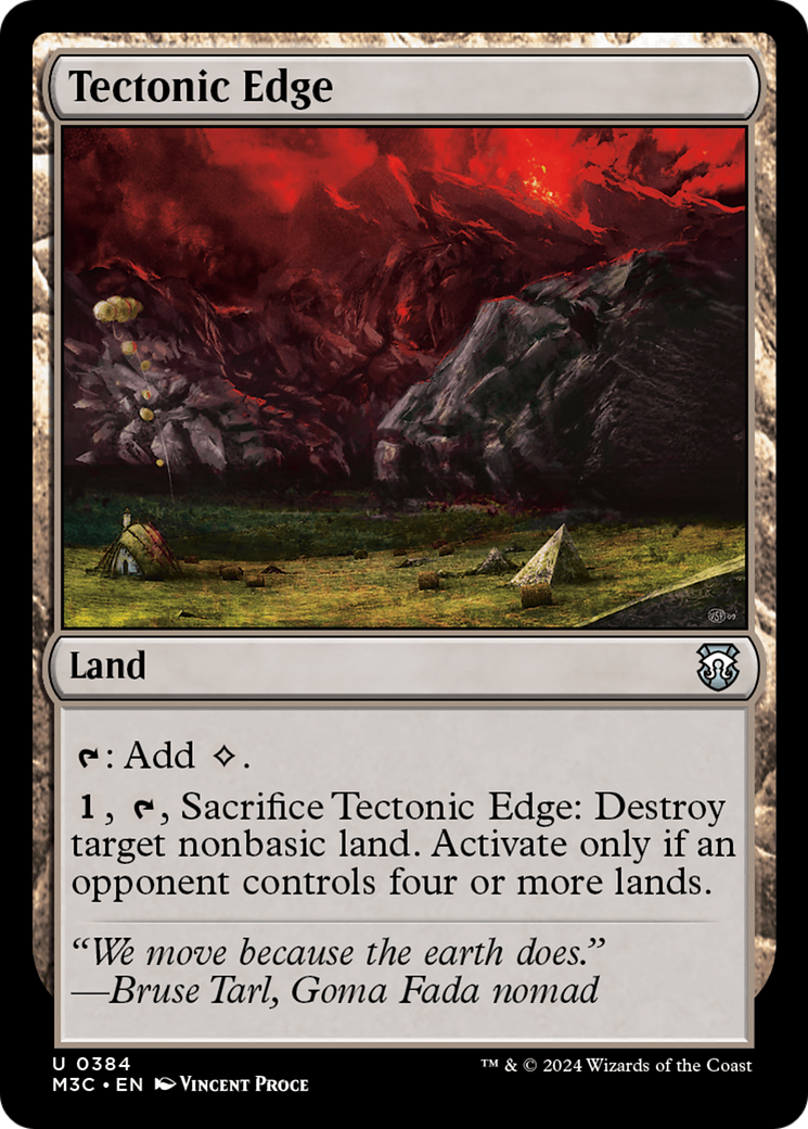 Tectonic Edge (Ripple Foil) [Modern Horizons 3 Commander] | Yard's Games Ltd