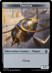 Aetherborn // Thopter Double-Sided Token [Modern Horizons 3 Commander Tokens] | Yard's Games Ltd