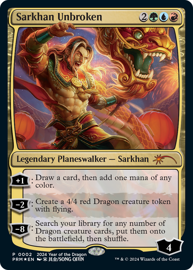 Sarkhan Unbroken (Year of the Dragon 2024) [Standard Showdown Promos] | Yard's Games Ltd