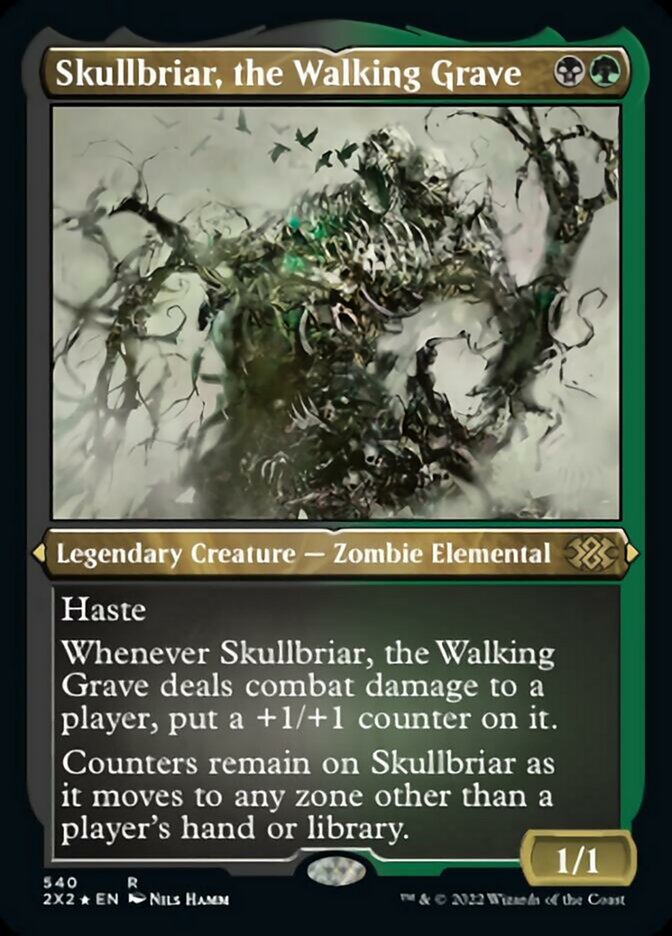 Skullbriar, the Walking Grave (Foil Etched) [Double Masters 2022] | Yard's Games Ltd