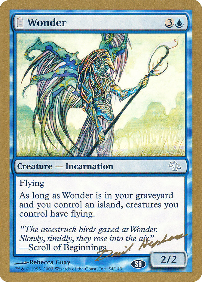 Wonder (Dave Humpherys) (SB) [World Championship Decks 2003] | Yard's Games Ltd