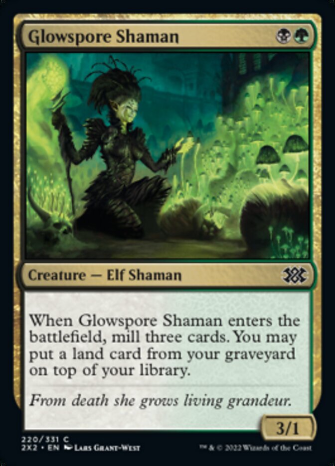 Glowspore Shaman [Double Masters 2022] | Yard's Games Ltd