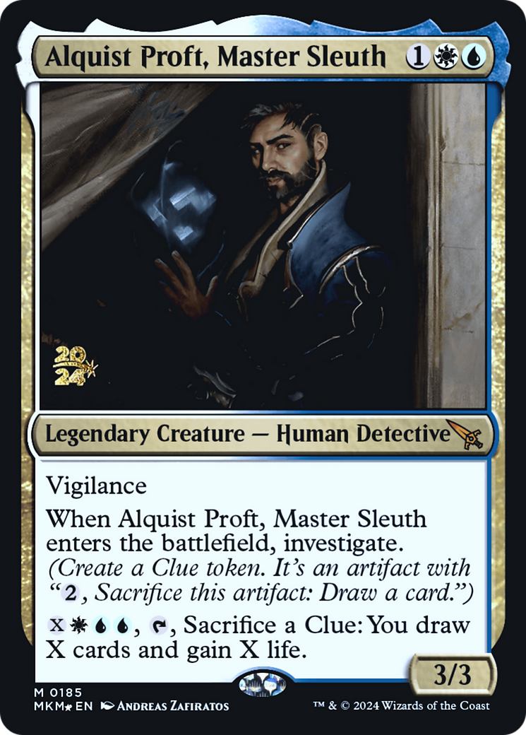 Alquist Proft, Master Sleuth [Murders at Karlov Manor Prerelease Promos] | Yard's Games Ltd