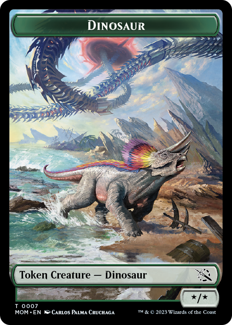 Dinosaur Token [March of the Machine Tokens] | Yard's Games Ltd