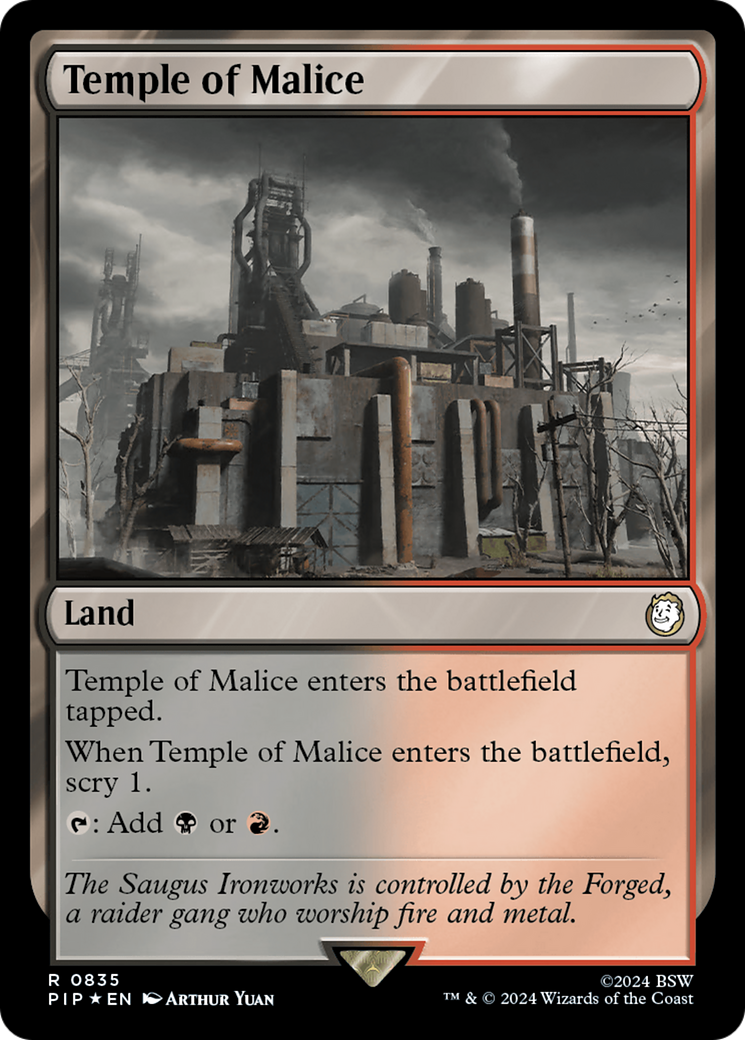 Temple of Malice (Surge Foil) [Fallout] | Yard's Games Ltd