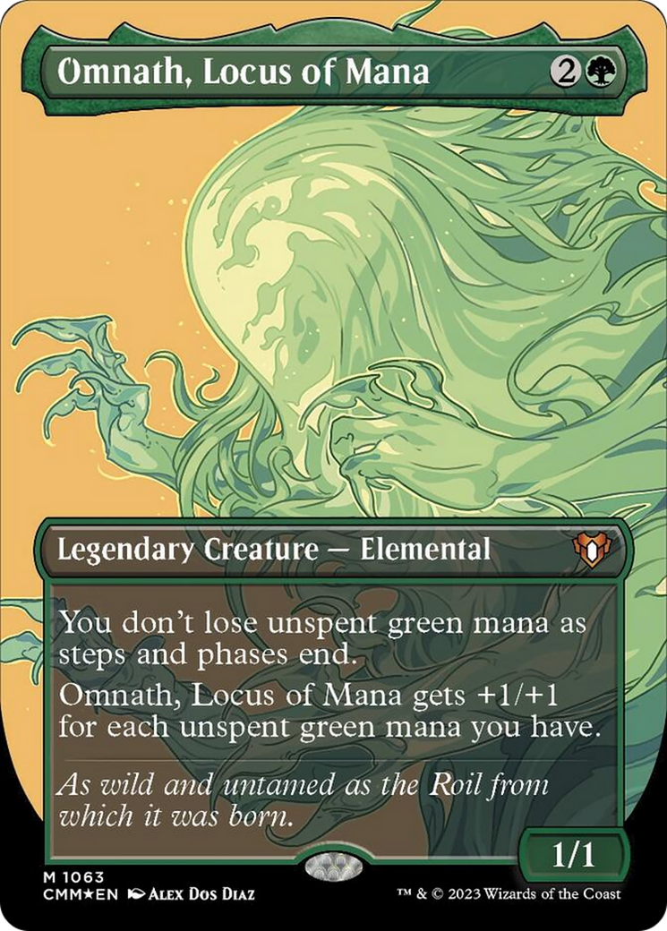 Omnath, Locus of Mana (Borderless Textured Foil Frame Break) [Commander Masters] | Yard's Games Ltd