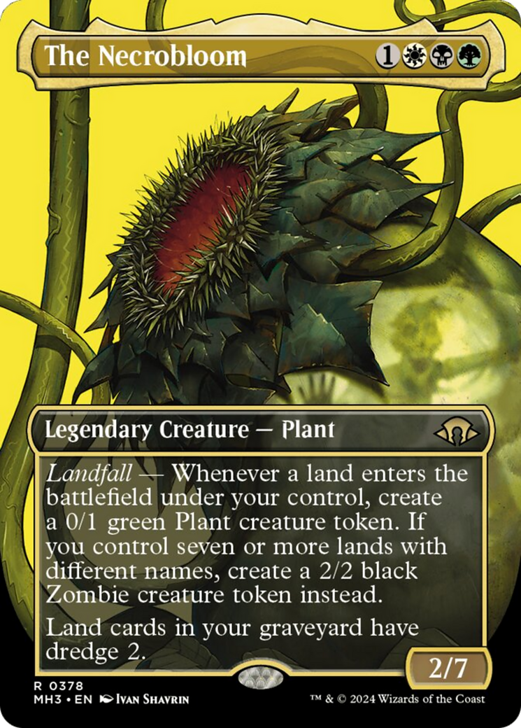 The Necrobloom (Borderless) [Modern Horizons 3] | Yard's Games Ltd