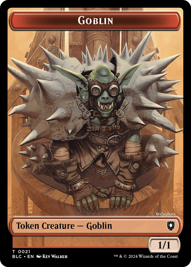 Illusion // Goblin Double-Sided Token [Bloomburrow Commander Tokens] | Yard's Games Ltd