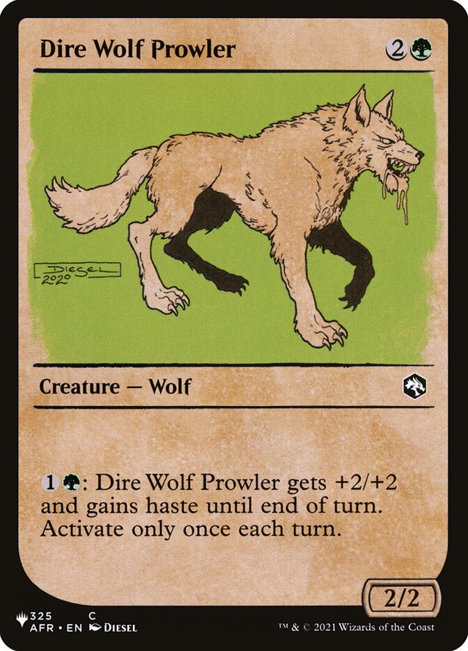 Dire Wolf Prowler (Showcase) [The List] | Yard's Games Ltd