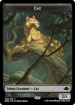 Cat Token (003) [Dominaria Remastered Tokens] | Yard's Games Ltd