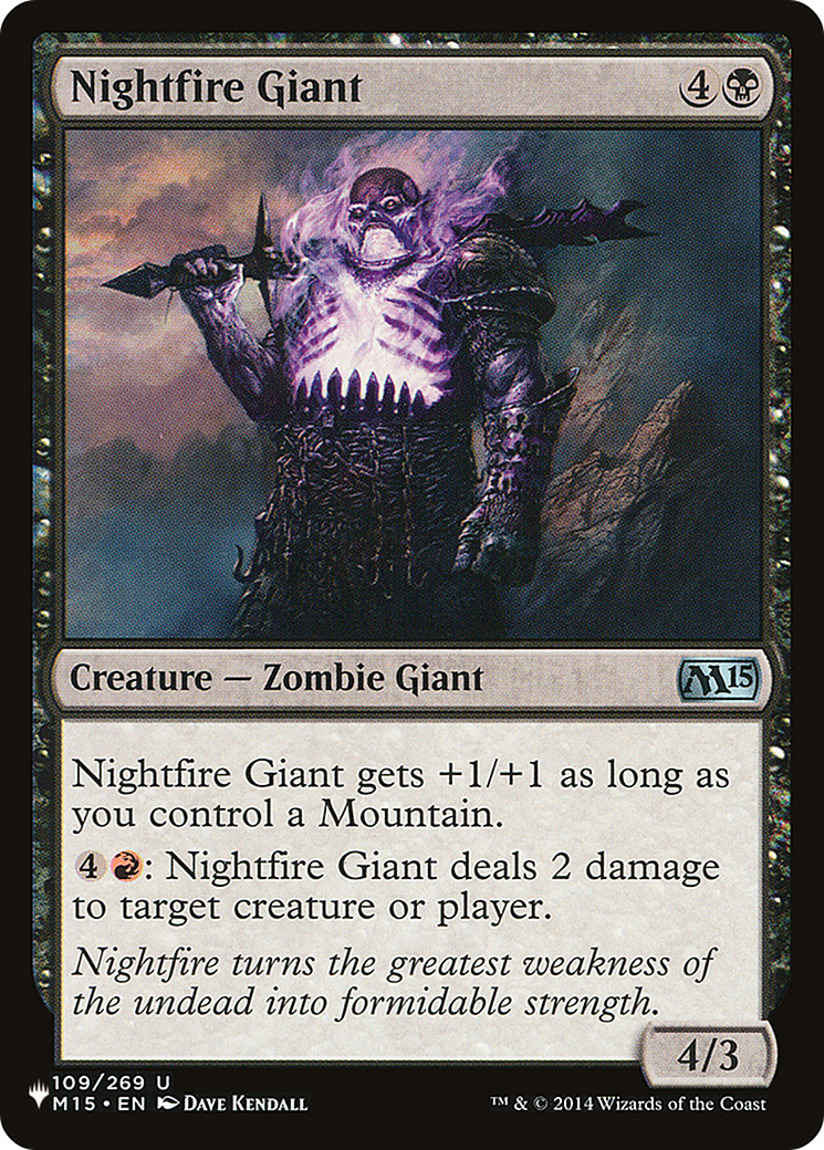 Nightfire Giant [The List Reprints] | Yard's Games Ltd