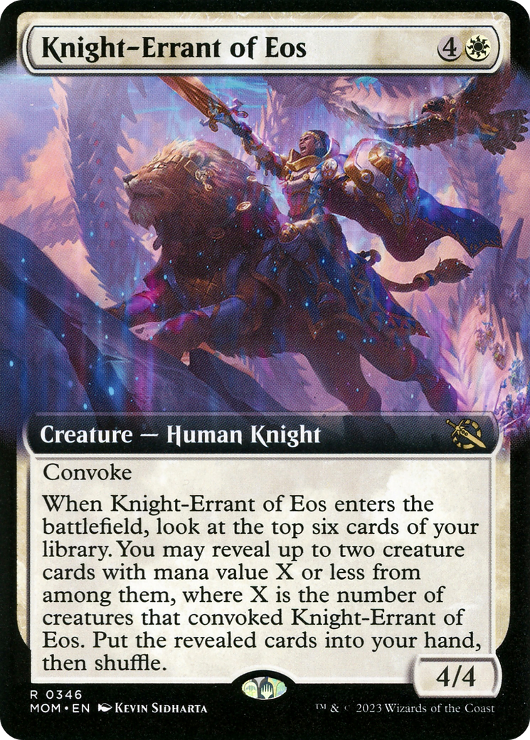 Knight-Errant of Eos (Extended Art) [March of the Machine] | Yard's Games Ltd