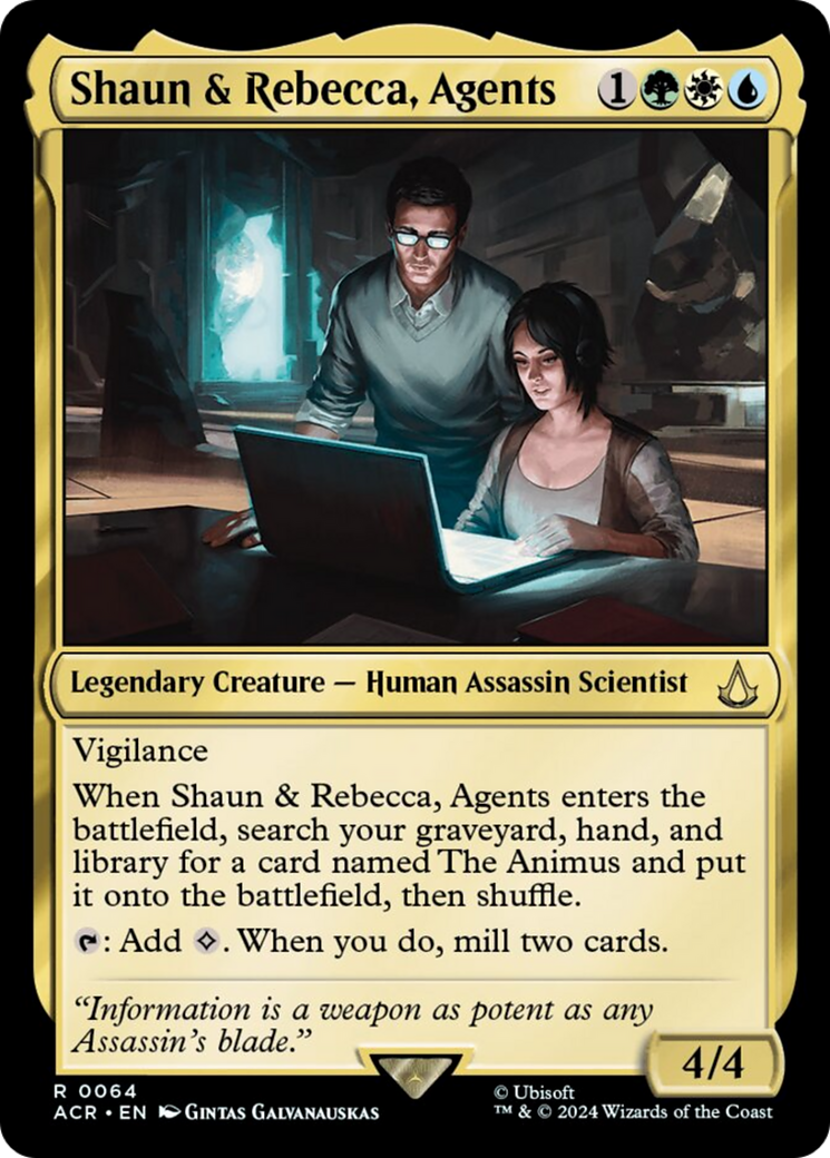 Shaun & Rebecca, Agents [Assassin's Creed] | Yard's Games Ltd