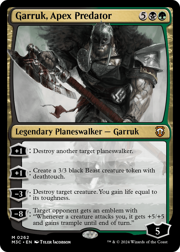 Garruk, Apex Predator (Ripple Foil) [Modern Horizons 3 Commander] | Yard's Games Ltd