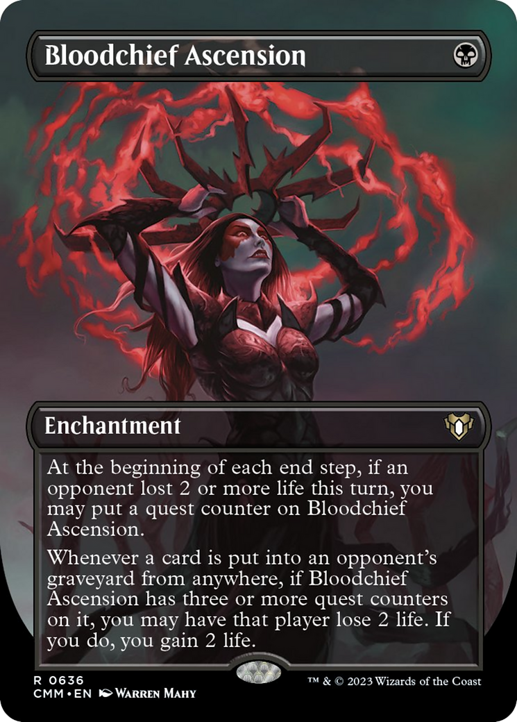 Bloodchief Ascension (Borderless Alternate Art) [Commander Masters] | Yard's Games Ltd